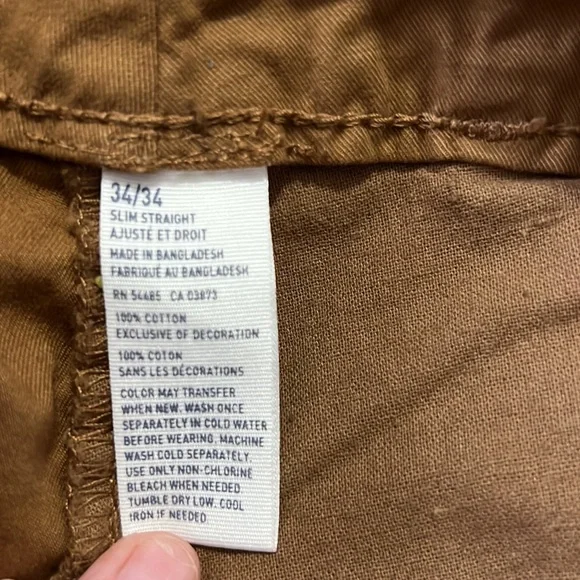American Eagle 36 x 31 Slim Straight pants brown - Picture 5 of 13